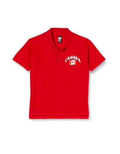 Supportershop Kinder Poloshirt Rugby Kanada S rot Supportershop Kinder Poloshirt Rugby Kanada S rot von Supportershop