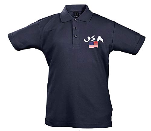 Supportershop Kinder Polo Enfant Rugby-Poloshirt, USA, blau, FR : L (Taille Fabricant : 8 ans) Supportershop Kinder Polo Enfant Rugby-Poloshirt, USA, blau, FR : L (Taille Fabricant : 8 ans) von Supportershop