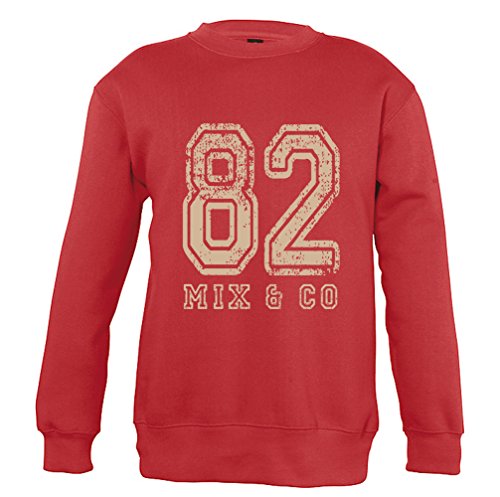 Supportershop Unisex-Kinder-Sweatshirts Einheitsgröße rot von Supportershop