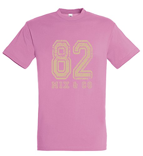 Supportershop Kinder-T-Shirt Rosa 82 Mix and Co Mädchen für 4-Jährige Rose von Supportershop