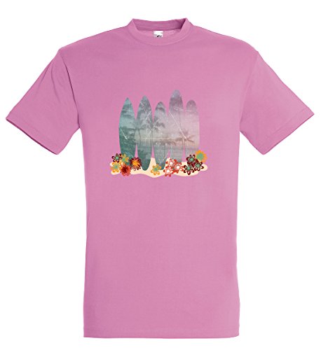 Supportershop Kinder T-Shirt Rosa Surf Kinder Rosa Surf Mädchen 10 Jahre Rosa von Supportershop