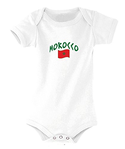 supportershop Marokko Body unisex Baby, Weiß, 3 - 6 Monate supportershop Marokko Body unisex Baby, Weiß, 3 - 6 Monate von Supportershop