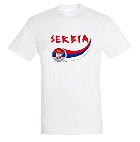 Supportershop Men's Serbia T-Shirt Supportershop Men's Serbia T-Shirt von Supportershop
