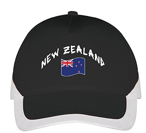 Supportershop Nouvelle Zélande Baseball-Cap, Schwarz, one Size von Supportershop