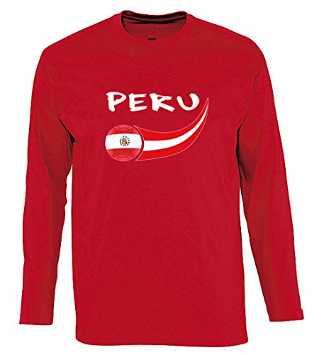Supportershop Peru Herren Langarmshirt XXL rot Supportershop Peru Herren Langarmshirt XXL rot von Supportershop