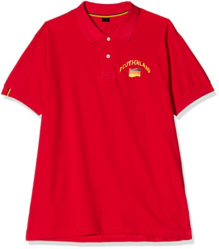 Supportershop Polo Allemagne Rouge Polohemd, rot, S von Supportershop