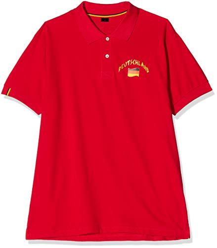 Supportershop Polo Allemagne Rouge Polohemd, rot, XL Supportershop Polo Allemagne Rouge Polohemd, rot, XL von Supportershop