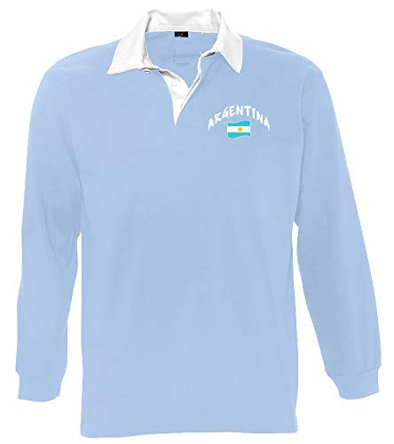 Supportershop Poloshirt Ls Rugby Argentinien Polo LS Rugby Argentinien Unisex S blau Supportershop Poloshirt Ls Rugby Argentinien Polo LS Rugby Argentinien Unisex S blau von Supportershop