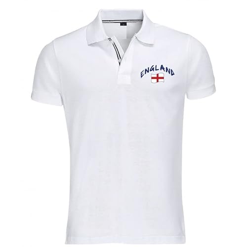 Supportershop Polo Rugby Angleterre Blanc S Polohemd, weiß, S von Supportershop