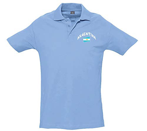 Supportershop Polo Rugby Argentinien Himmelblau Unisex L blau Supportershop Polo Rugby Argentinien Himmelblau Unisex L blau von Supportershop