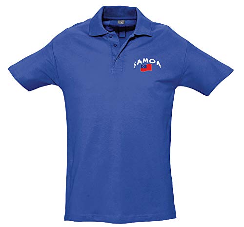 Supportershop Rugby Samoa Poloshirt Rugby Samoa Unisex L blau von Supportershop