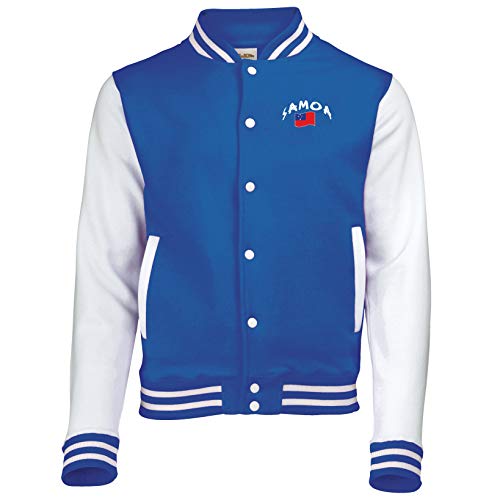 Supportershop Samoa-Jacke, Blau/Weiß S blau von Supportershop