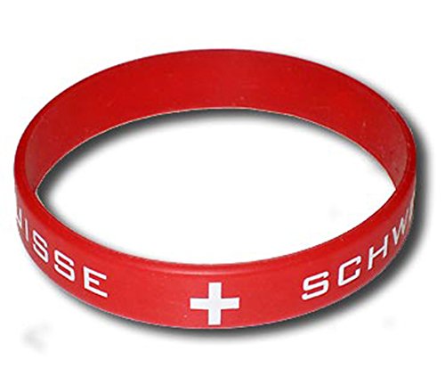 Supportershop Suisse Silikonarmband, rot, one Size Supportershop Suisse Silikonarmband, rot, one Size von Supportershop