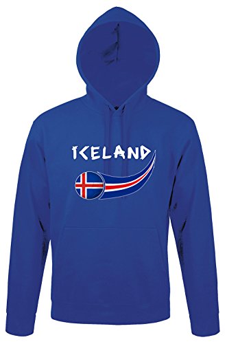 Supportershop Sweatshirt Kapuze Island blau Herren, Blau Royal, fr: M (Größe Hersteller: M) von Supportershop