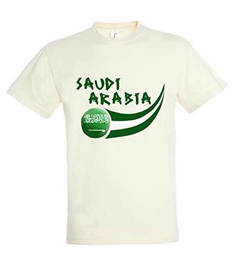 Supportershop T-Shirt Saudi-Arabien Herren, Weiß, fr: XL (Größe Hersteller: XL) von Supportershop