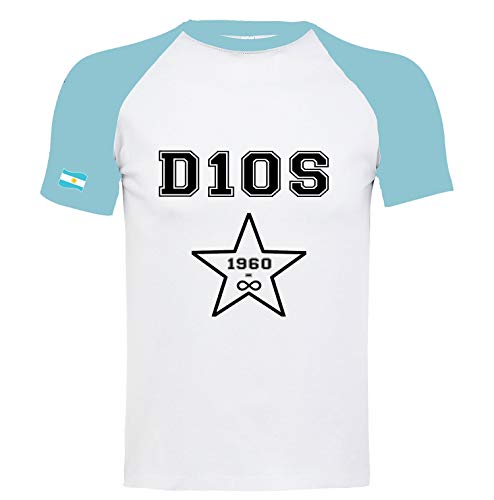Supportershop T-Shirt zweifarbig schwarz und himmelblau D10S T-Shirt zweifarbig schwarz und himmelblau D10S Unisex S weiß Supportershop T-Shirt zweifarbig schwarz und himmelblau D10S T-Shirt zweifarbig schwarz und himmelblau D10S Unisex S weiß von Supportershop