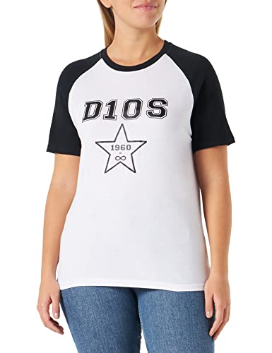 Supportershop T-Shirt zweifarbig schwarz und weiß D10s zweifarbig schwarz und weiß D10S Unisex L weiß Supportershop T-Shirt zweifarbig schwarz und weiß D10s zweifarbig schwarz und weiß D10S Unisex L weiß von Supportershop