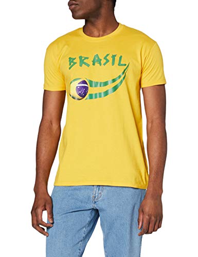 Supportershop Herren Brasil Fan T-Shirt, gelb, L Supportershop Herren Brasil Fan T-Shirt, gelb, L von Supportershop