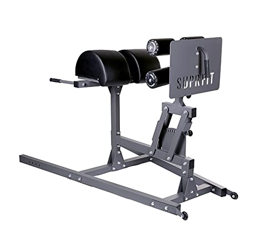 Suprfit Berengar GHD - Verstellbarer Glute Ham Developer, Bauch-, Rückentrainer, Roman Chair, Rückenstrecker aus Stahl-Kantrohr, reißfeste, abwaschbare Polsterung, pulverbeschichtet schwarz Suprfit Berengar GHD - Verstellbarer Glute Ham Developer, Bauch-, Rückentrainer, Roman Chair, Rückenstrecker aus Stahl-Kantrohr, reißfeste, abwaschbare Polsterung, pulverbeschichtet schwarz von Suprfit