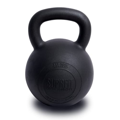 Suprfit - Econ Professional Kettlebell 44Kg - Pulverbeschichtete Kugelhantel aus massivem Gusseisen für Fitness, Crossfit & Krafttraining - Schwarze Kettlebells Hantel für Homegym und Fitnessstudios Suprfit - Econ Professional Kettlebell 44Kg - Pulverbeschichtete Kugelhantel aus massivem Gusseisen für Fitness, Crossfit & Krafttraining - Schwarze Kettlebells Hantel für Homegym und Fitnessstudios von Suprfit