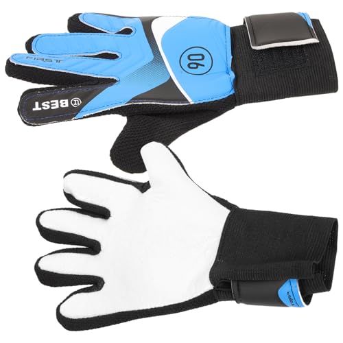 Supvox 1 Paar pädiprotect sichschutz fussballhandschuhe für schihandschuhe geschke + Torwarthandschuhe Fußballhandschuh aus Latex Fußball-Zubehör Handflächenlatex Blue von Supvox