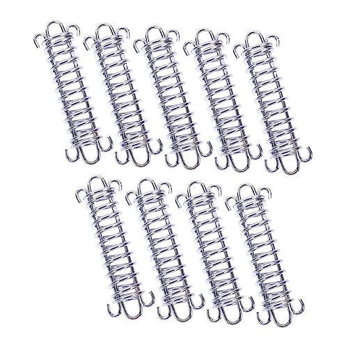 Supvox 1 Satz Federwindseilschnalle Schiene Campingzubehör Campingplane Haken Zum Aufhängen Planenstangen Plane Wasserdicht Markise Robuste Federschnalle Rolle Abzieher Stahl Silver 9st von Supvox