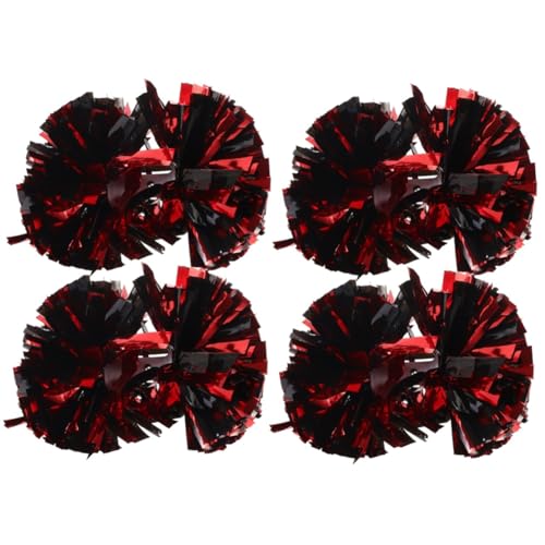 Supvox 2 Sätze Cheerleader-bälle Cheerleader-kostüm Roter Cheerleaderbommel Poms Cheerleading The Cheerleaders Tragbare Cheerleader-Requisiten Jubelnde Pompons Das Haustier 2 Stück * 2 von Supvox