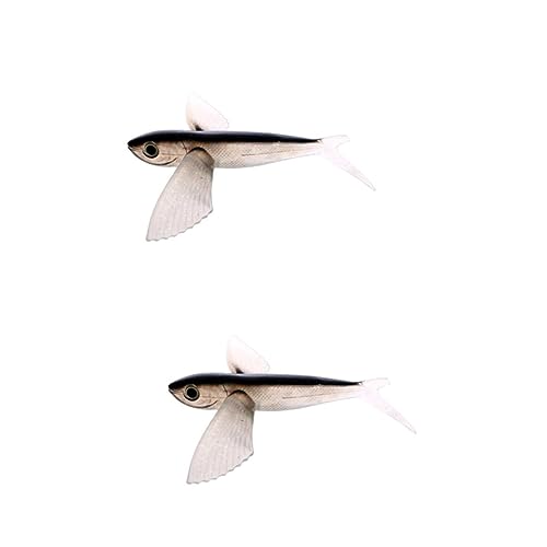 Supvox 2 Stück Angelköder Fliegender Fisch Thunfisch Köder Kunstköder Angelzubehör Angelhaken Köder Angelköder von Supvox