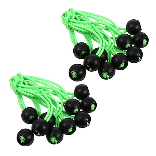 Supvox 20st Elastische Schnalle Mini-karabinerhaken Planen-bungees Karabinerhaken Schwere Ausführung Bungie-schnüre Zeltstangen Bungie-Schnur Pole Im Freien Bungee-seile Plastik Green von Supvox