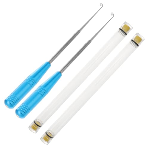 Supvox 2St Entkoppler Angler ausrüstung Fishing Tackle Edelstahlwerkzeug Fisch Angelzange Käfig Vorrichtung zum schnellen Entfernen von Angelhaken Hakenentferner Rostfreier Stahl Sky-Blue von Supvox