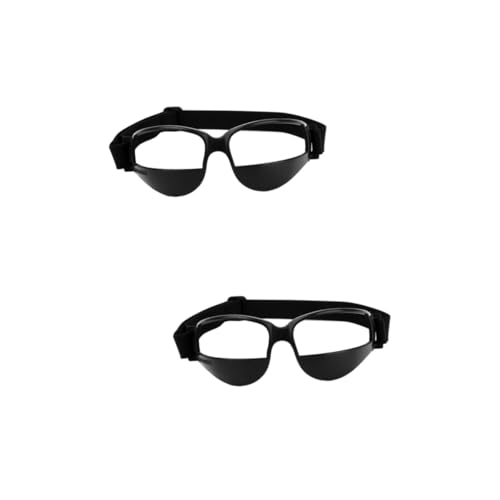 Supvox 2St Trainingsbrille Sportschutzbrillen schwarze Sportbrille -Brille Basketbälle im Freien Brille schwarz schnapsgläser Basketball Anti-Low-Head-Brille von Supvox