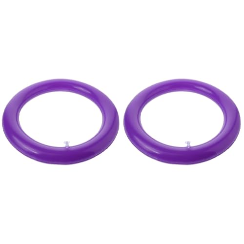 Supvox 2st Yoga-ballbasis Runde Yogaballbasis Yogaball-stabilisierungsring Fitnessballhalter Aufblasbare Ballbasis Yoga-Sitz Gymnastikballstuhl Yoga-ballsitz Yoga-ballring PVC Violett von Supvox