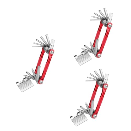 Supvox 3 Teiliges Kit Reifenketten Aus Chrom Vanadium Stahl Rotes Reifenreparaturset Tragbare Werkzeuge von Supvox