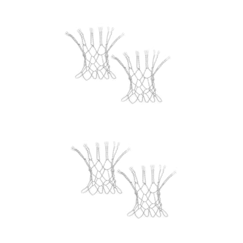 Supvox 4 Stück Basketball-Kettennetz Basketballfelge Basketballkörbe im Freien Basketballkorbkette Sport Indoor-Korbkorb Entwässerungskorb Basketball-Netz Eisenkettennetz für Basketball von Supvox