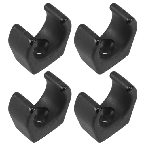 Supvox 4 Stück Marine-Hardware-zubehör Rohrschelle Kabelklemme Rohrrohrhalterung Metallklammer Federklemmen Paddelhalterungen Für Boote U Klemmen C-Klammer U-bügel Aus Metall Nylon Black von Supvox