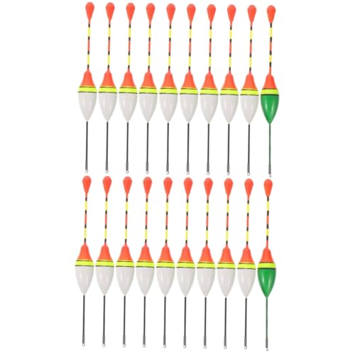 Supvox 40 Stück Posenfischen Karpfen Angelgerät Angelwerkzeug Angelset Angelköder Angelboje Slip Zum Angeln Beschwert Zum Angeln Schaum Gefedert Nano von Supvox