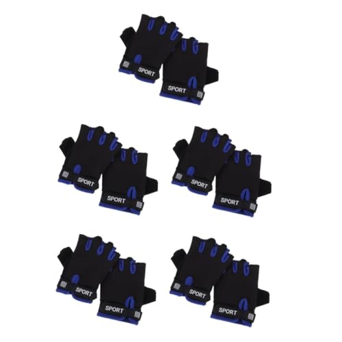 Supvox 5 Paare Halbfingerhandschuhe Für Roller Halbfinger Fahrradhandschuhe Skate-Handschuhe Mädchen Handschuhe Für Fahrradhandschuhe Damen Kletterhandschuhe Kinderhandschuhe Nylon von Supvox