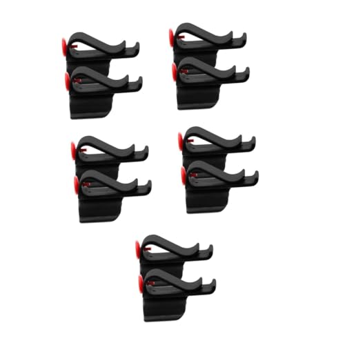 Supvox 5 Sätze Golfreparaturclip Golf Zubehör Golftaschen-Clip Schlägerclip Für Tasche Golfhut-Clips Vereinsorganisationsclip Pitchgabeln Für Den Golfsport Plastik Black 2 Stück * 5 von Supvox