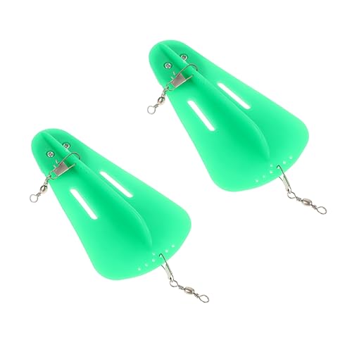 Supvox 6 STK Sprungbrett Outdoor-Zubehör lockt Zubehör für das Angeln im Freien Angler ausrüstung Dirndl grün Werkzeug zum Angeln mit Ködern köder Angeln Werkzeug Plastik Green von Supvox