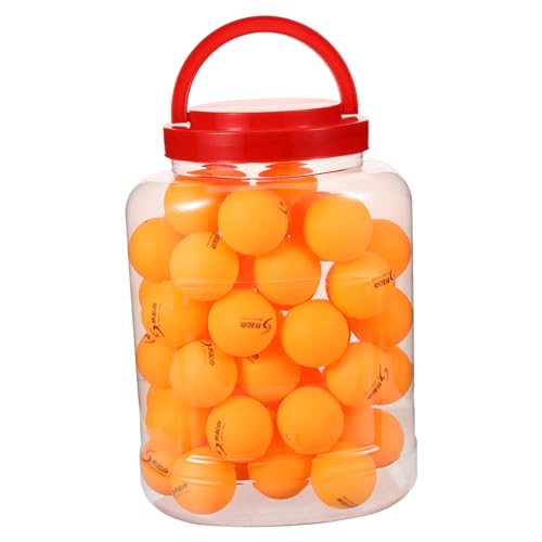 Supvox 60st Tischtennis Tennisbälle Für Anfänger Tennismaschine Pongbälle Pong-Ball Riesiger Tennisball Tennisbälle Für Wanderer Tennis Ball Pong-bälle Masse Trainingsbälle Yellow Plastik von Supvox