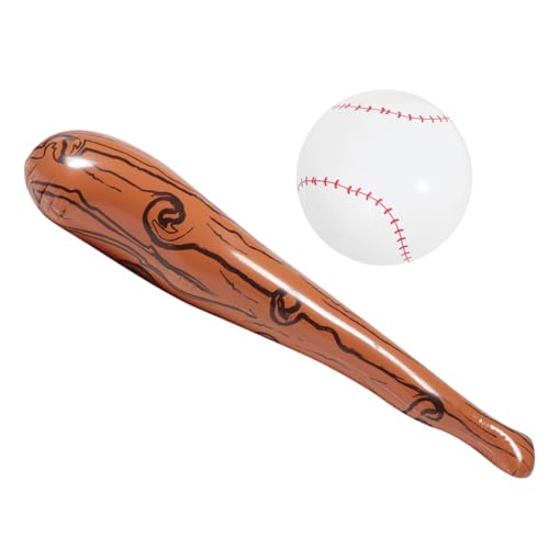 Supvox Aufblasbarer Baseballschläger Aufblasbarer Schlägerstock Baseball-partygeschenke Sportbälle Sprengen Bläst Baseballschläger Auf Baseball-Geburtstagsfeier Baseball-poolspielzeug PVC von Supvox