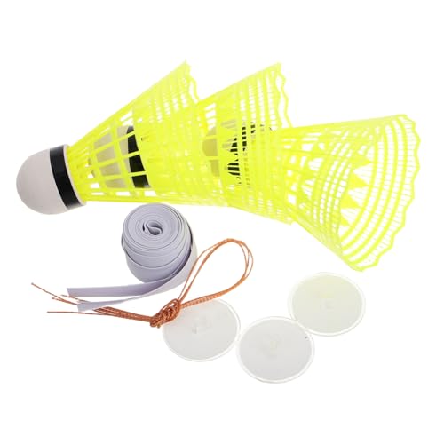 Supvox Badmintontrainer Badminton-gerät Zum Selbsttraining Rebound-Federball-trainingsgerät Rebound-Federball-Trainer Badmintonausrüstung Für Das Selbsttraining Indoor-Badminton Yellow von Supvox