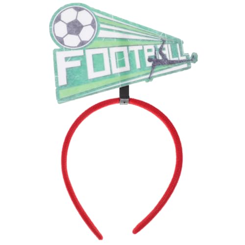 Supvox Fußball-Fan-Stirnband Stirnband Für Sportspiele Haarband Aufheitern Foto-Requisite Kopfband Aufheitern Stirnbänder Mit Fußballmotiven Stirnband Für Die Party Haarreifen Plastik von Supvox