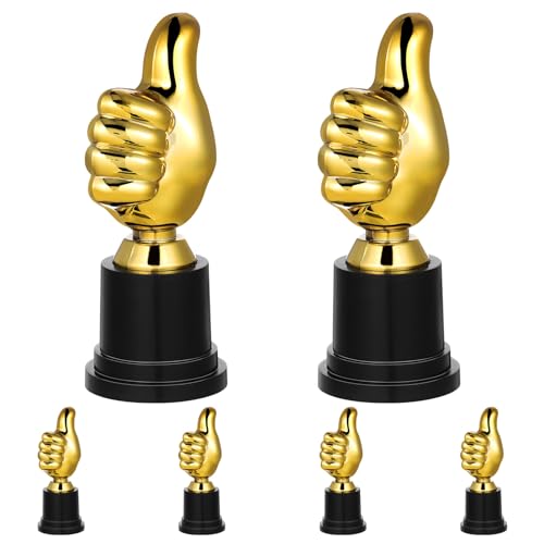 Supvox Goldene Daumen-Trophäe 6 Stück Daumen Hoch Trophäen Kleine Auszeichnung Trophäe Gewinner Trophäe Pokal Leistungspreis Auszeichnung Für Partyartikel Requisiten Belohnungen Supvox Goldene Daumen-Trophäe 6 Stück Daumen Hoch Trophäen Kleine Auszeichnung Trophäe Gewinner Trophäe Pokal Leistungspreis Auszeichnung Für Partyartikel Requisiten Belohnungen von Supvox