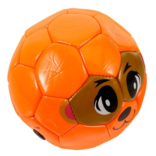 Supvox Kinderfußball Cartoon-Fußball Weiches PVC Sportfußball Für Drinnen Und Draußen Aktivitäten Gartenspiele Hinterhofspiel Orange (Hund) von Supvox