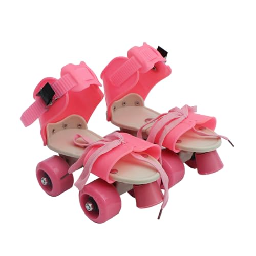 Supvox Rollschuhe für Mädchen Skateschuhe für Mädchen Skate-Schuhe geschenk Skateschuhe mit vier Rädern Zweireihige Skateschuhe Doppelreihe Schlittschuhe Roller Skates Kind von Supvox