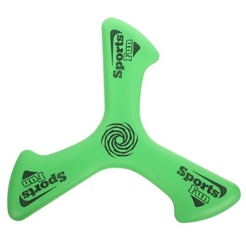 Supvox Schaumstoff-Bumerangs Für Kinder Weiche Bumerangs Spielzeug Zum Schnellen Von Trirang-Bumerangs Für Kinder Anfänger Outdoor-Sportarten Grün von Supvox
