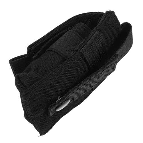 Supvox Taschenlampen-gürteltasche Stoffschere Fackelabdeckung Kleine Gürteltasche Mini-Taschenlampe Taschen Für Taschenlampen Scherenbehälter Aus Nylon Taschenlampenhalter Segeltuch Black von Supvox