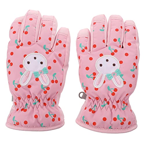 Supvox wasserdichte Und Winddichte Skihandschuhe Für Warme Schneehandschuhe Pink Ideal Für Outdoor Aktivitäten Im Winter Größe rutschfeste Handflächen Perfekt Für Skifahren Und von Supvox