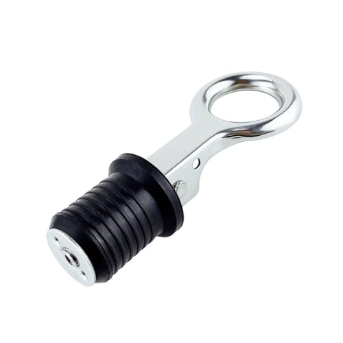 Ablassstopfen für Boote Verschlussstopfen Einstellerbar Lenzstopfen 304 Edelstahl Griff Marine Ablassschrauben Bilgestopfen Marine Bootszubehör Ablassstopfen Ablassschraube für Drainagelöcher (32mm) von Surakey